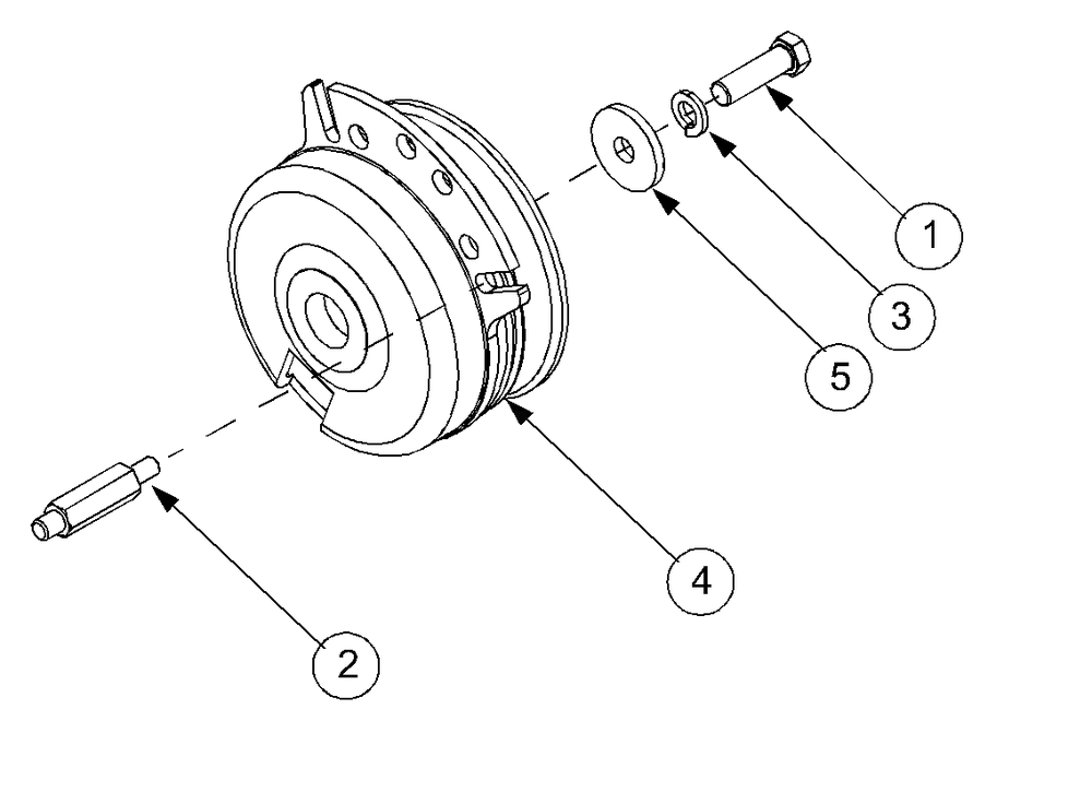 Pto Clutch Diagram and Parts List for GT2186-44 13A298L710-13A298L712 Cub Cadet Lawn Tractor